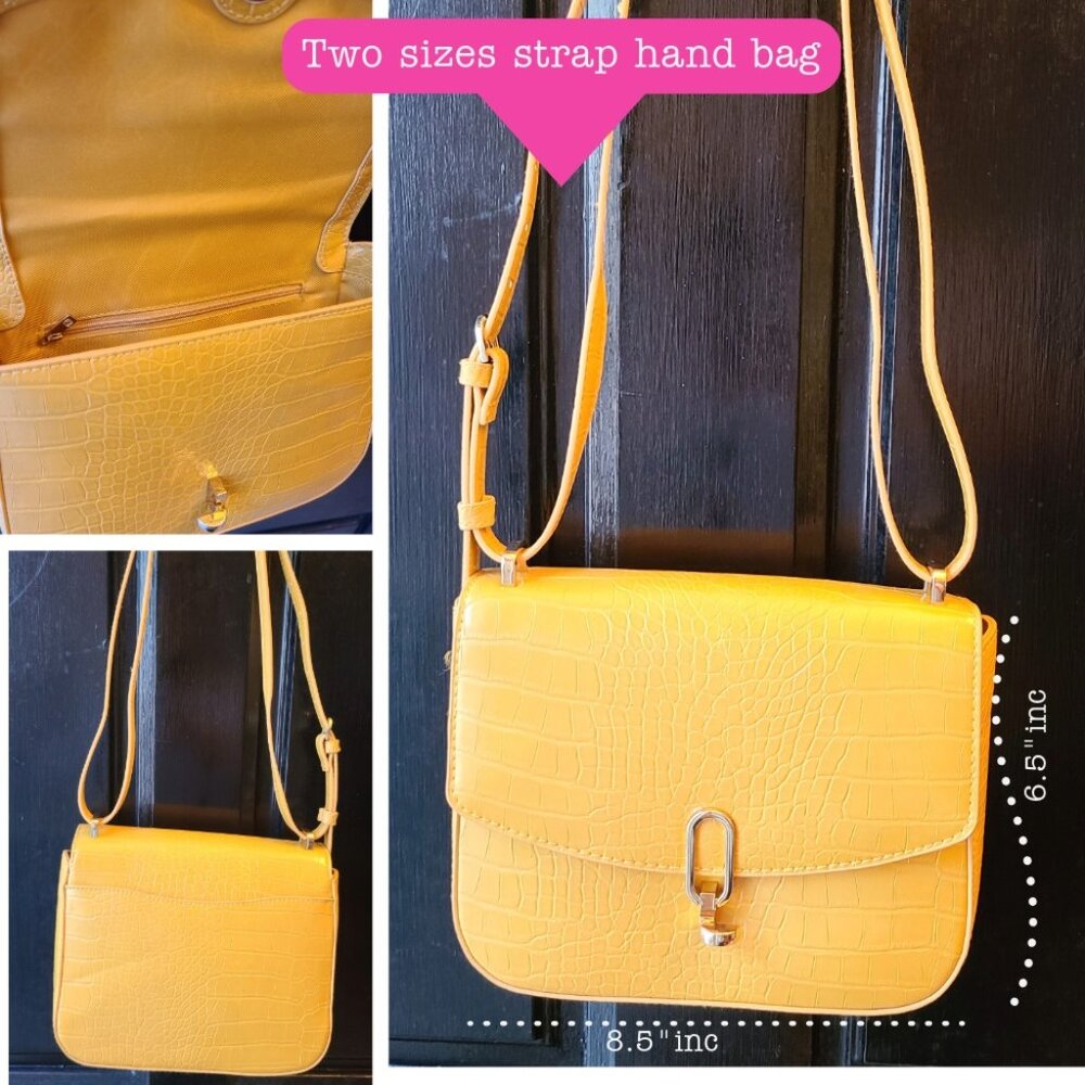 Fancy yellow handbag for all occasions